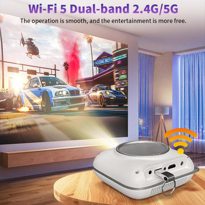 Cheerlux C1 Basic Version 1280x720P 100ANSI Bluetooth 5.1 Smart Projector, AU Plug(White) - Mini Projector by Cheerlux | Online Shopping UK | buy2fix