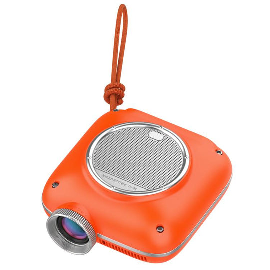 Cheerlux C1 Android Version 1280x720P 100ANSI Bluetooth 5.1 Smart Projector, US Plug(Orange)