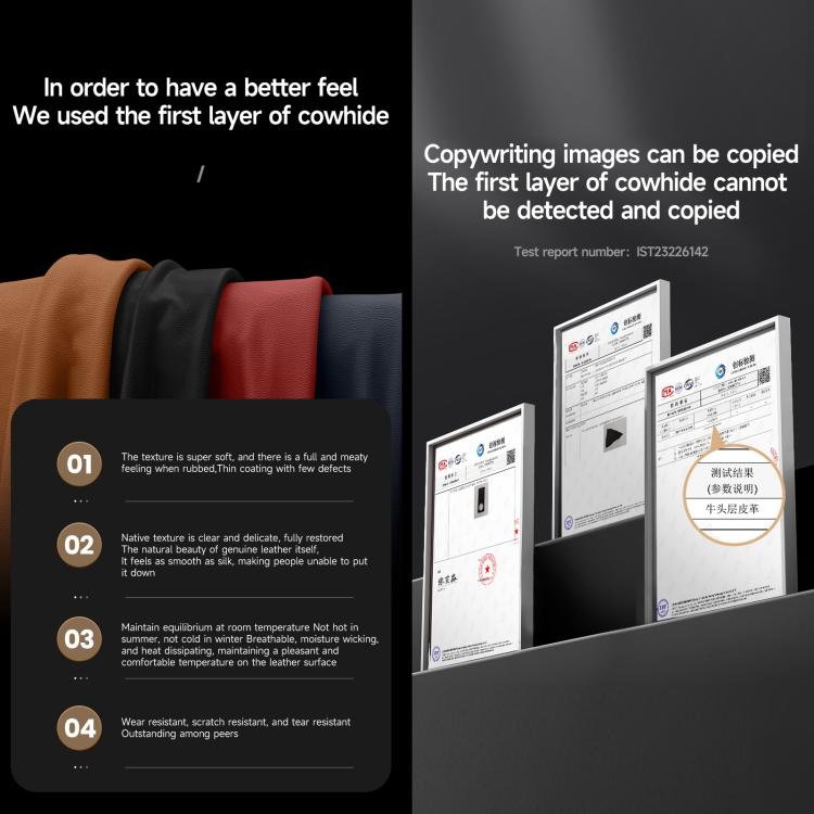 For vivo X Fold5 SULADA Frameless Top Layer Cowhide Leather PC Phone Case(Blue) - vivo Cases by SULADA | Online Shopping UK | buy2fix