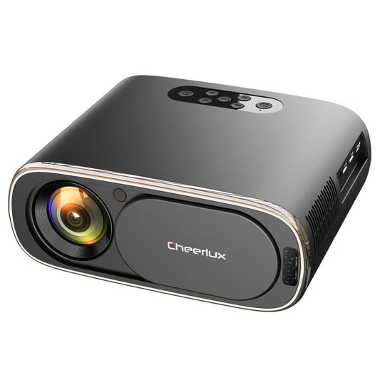Cheerlux C16A Android Version 1920x1080P 450ANSI Smart Projector, US Plug(Black) - Mini Projector by Cheerlux | Online Shopping UK | buy2fix