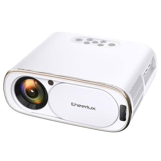 Cheerlux C16A Android Version 1920x1080P 450ANSI Smart Projector, EU Plug(White)
