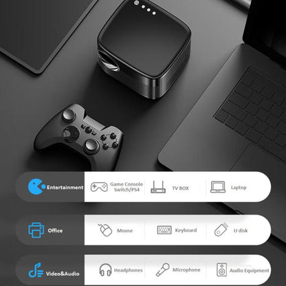 Cheerlux C26A Android Version 1920x1080P 420ANSI Smart Projector, US Plug(Tarnish) - Mini Projector by Cheerlux | Online Shopping UK | buy2fix