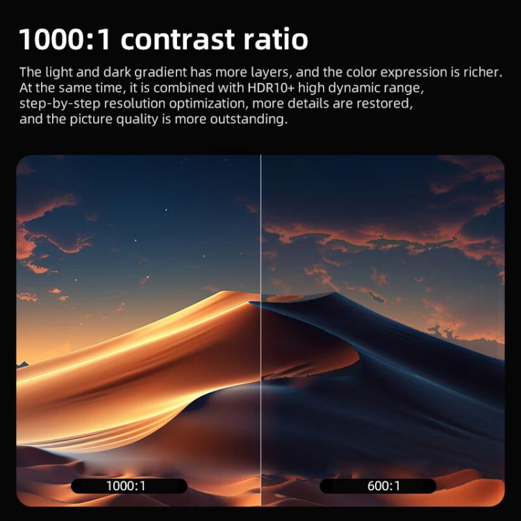 Cheerlux C26A Android Version 1920x1080P 420ANSI Smart Projector, AU Plug(Tarnish) - Mini Projector by Cheerlux | Online Shopping UK | buy2fix