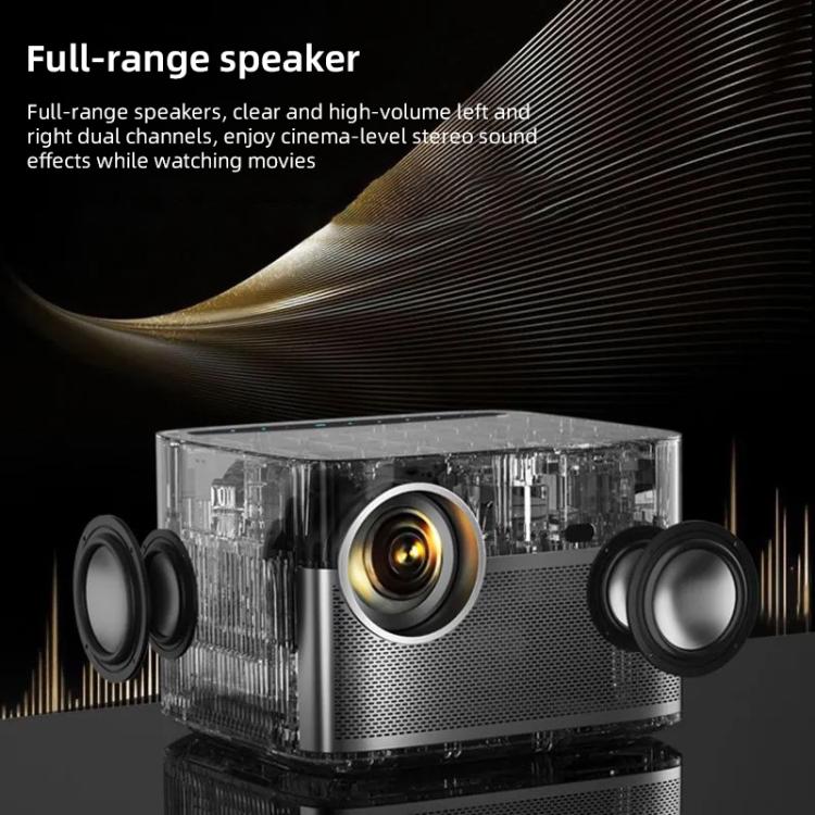 Cheerlux C26A Android Version 1920x1080P 420ANSI Smart Projector, UK Plug(Tarnish) - Mini Projector by Cheerlux | Online Shopping UK | buy2fix