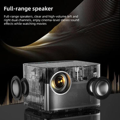 Cheerlux C26A Android Version 1920x1080P 420ANSI Smart Projector, UK Plug(Tarnish) - Mini Projector by Cheerlux | Online Shopping UK | buy2fix
