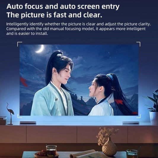 Cheerlux C26D Whale OS Version 1920x1080P 420ANSI Smart Projector, AU Plug(Black) - Mini Projector by Cheerlux | Online Shopping UK | buy2fix