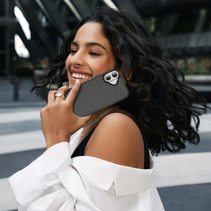 For iPhone 17 Carbon Fiber Texture Skin-feel MagSafe Phone Case(Black) - iPhone 17 Cases by buy2fix | Online Shopping UK | buy2fix