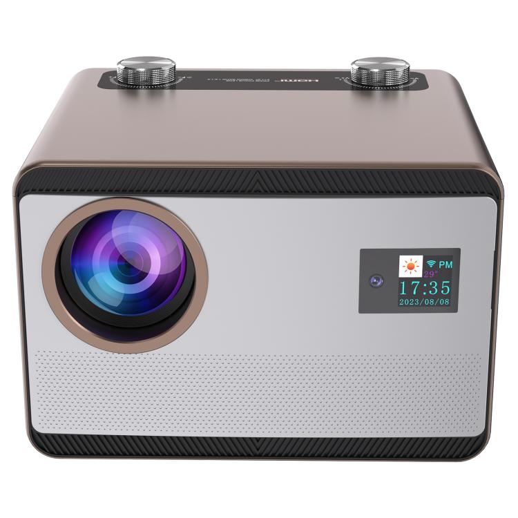 Cheerlux C58A1 Whale OS Version 1920x1080P 650ANSI Smart Projector, US Plug, with Front Display(Tarnish) - Mini Projector by Cheerlux | Online Shopping UK | buy2fix