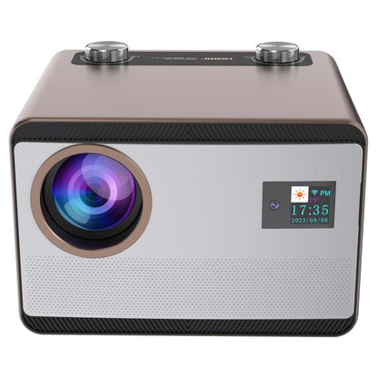 Cheerlux C58A1 Whale OS Version 1920x1080P 650ANSI Smart Projector, US Plug, with Front Display(Tarnish) - Mini Projector by Cheerlux | Online Shopping UK | buy2fix