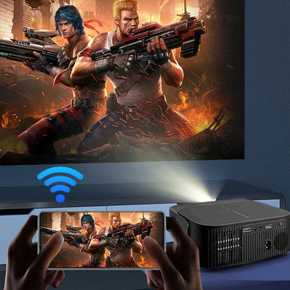 Cheerlux E2C Same Screen Version 1920x1080P 300ANSI Smart Projector, US Plug(Black) - Mini Projector by Cheerlux | Online Shopping UK | buy2fix