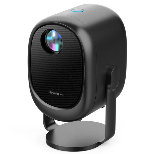 Cheerlux H1 Same Screen Version 1280x720P 180ANSI Smart Projector, UK Plug, with Gimbal(Tarnish) - Mini Projector by Cheerlux | Online Shopping UK | buy2fix