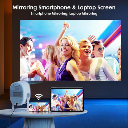 Cheerlux H1 Same Screen Version 1280x720P 180ANSI Smart Projector, EU Plug, with Gimbal(Tarnish) - Mini Projector by Cheerlux | Online Shopping UK | buy2fix