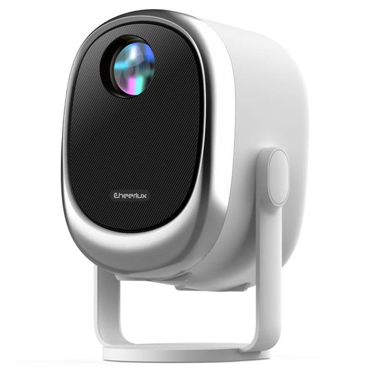 Cheerlux H1 Whale OS Version 1280x720P 180ANSI Smart Projector, AU Plug, with Gimbal(White)