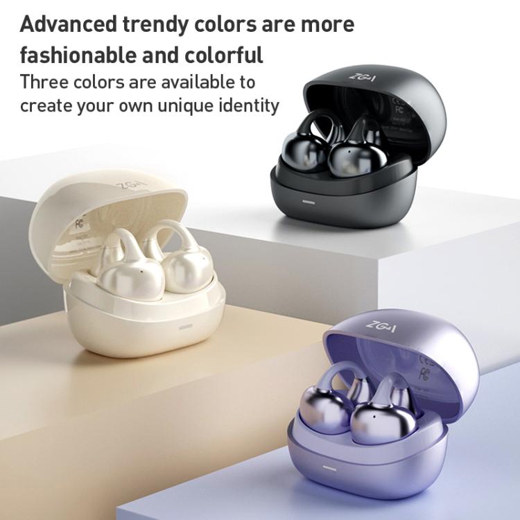 ZGA GS21 Ear Clip Wireless Bluetooth Earphones(Purple) - Bluetooth Earphone by ZGA | Online Shopping UK | buy2fix