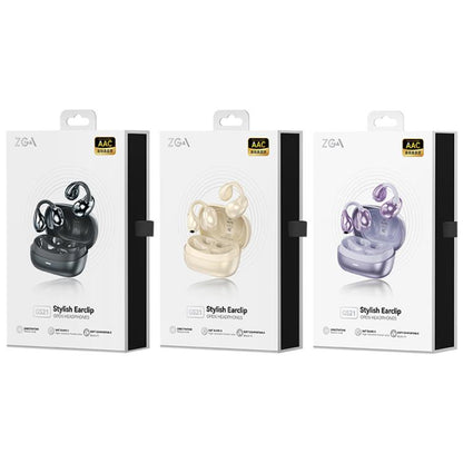 ZGA GS21 Ear Clip Wireless Bluetooth Earphones(Purple) - Bluetooth Earphone by ZGA | Online Shopping UK | buy2fix