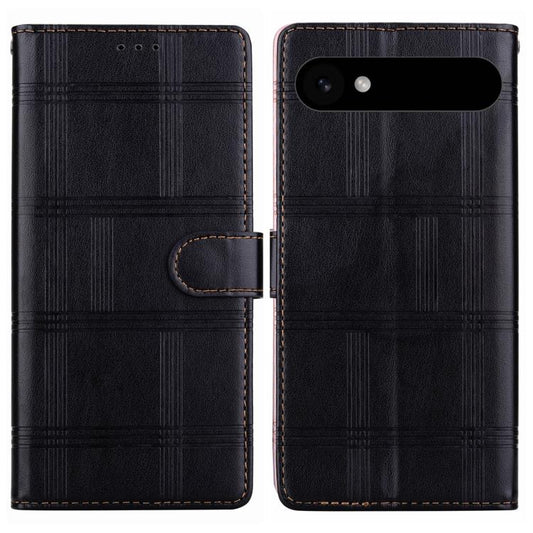 For iPhone Air Embossed Checkered Leather Phone Case(Black) - iPhone Air Cases by buy2fix | Online Shopping UK | buy2fix