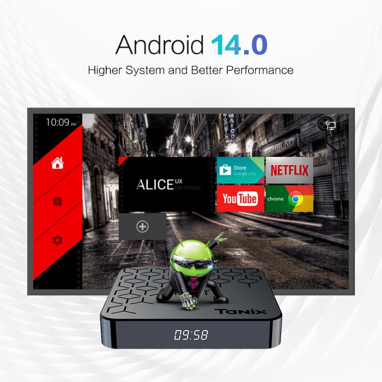 Tanix TX7 8K UHD Android 14 Smart TV Box with Remote Control, 4GB+64GB, Allwinner H728 Octa-Core(UK Plug) - Others by buy2fix | Online Shopping UK | buy2fix