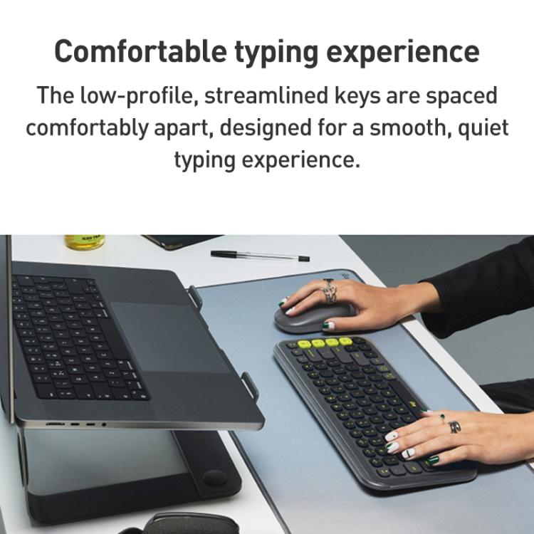 Logitech POP ICON COMBO Wireless Bluetooth Keyboard and Mouse Set(Purple) - Wireless Keyboard by Logitech | Online Shopping UK | buy2fix