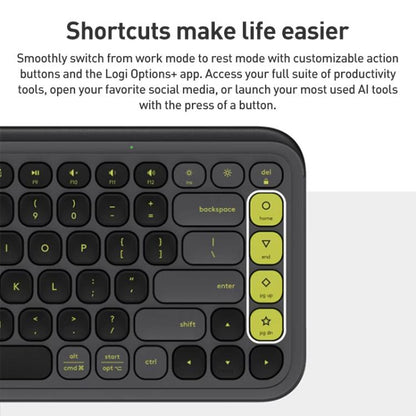 Logitech POP ICON KEYS Wireless Bluetooth Keyboard(Pink) - Wireless Keyboard by Logitech | Online Shopping UK | buy2fix