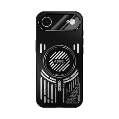 For iPhone Air ABEEL Ice Fox Series Magsafe Heat Sink Cooling Phone Case(Black) - iPhone Air Cases by buy2fix | Online Shopping UK | buy2fix