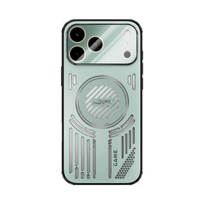 For iPhone 17 Pro Max ABEEL Ice Fox Series Magsafe Heat Sink Cooling Phone Case(Light Green) - iPhone 17 Pro Max Cases by buy2fix | Online Shopping UK | buy2fix