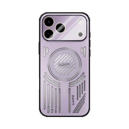 For iPhone 17 Pro Max ABEEL Ice Fox Series Magsafe Heat Sink Cooling Phone Case(Pink Purple) - iPhone 17 Pro Max Cases by buy2fix | Online Shopping UK | buy2fix
