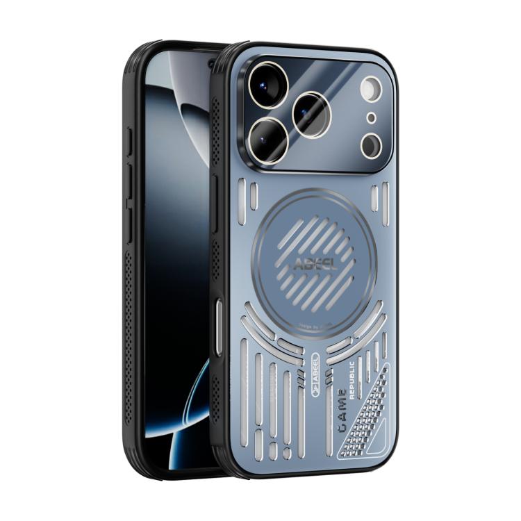 For iPhone 17 Pro ABEEL Ice Fox Series Magsafe Heat Sink Cooling Phone Case(Blue) - iPhone 17 Pro Cases by buy2fix | Online Shopping UK | buy2fix