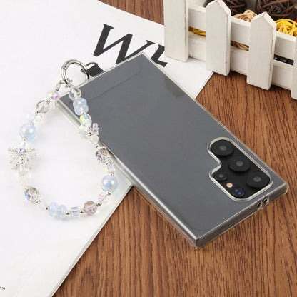 Starry Sky Bead Chain Phone Anti-lost Short Lanyard(White) - Lanyards & Wrist Straps by buy2fix | Online Shopping UK | buy2fix