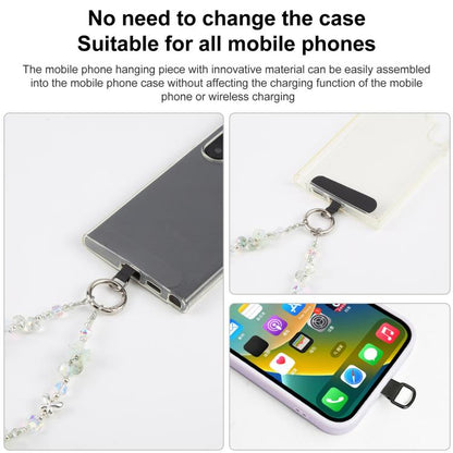 Rose Bead Chain Phone Anti-lost Short Lanyard(Pink) - Lanyards & Wrist Straps by buy2fix | Online Shopping UK | buy2fix