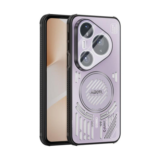 For Huawei Pura 80 Pro / Pura 80 Pro+ 5G ABEEL Ice Fox Series Magsafe Heat Sink Cooling Phone Case(Pink Purple)