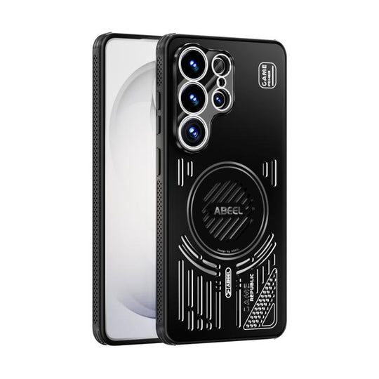 For Samsung Galaxy S26 Ultra 5G ABEEL Ice Fox Series Magsafe Heat Sink Cooling Phone Case(Black)