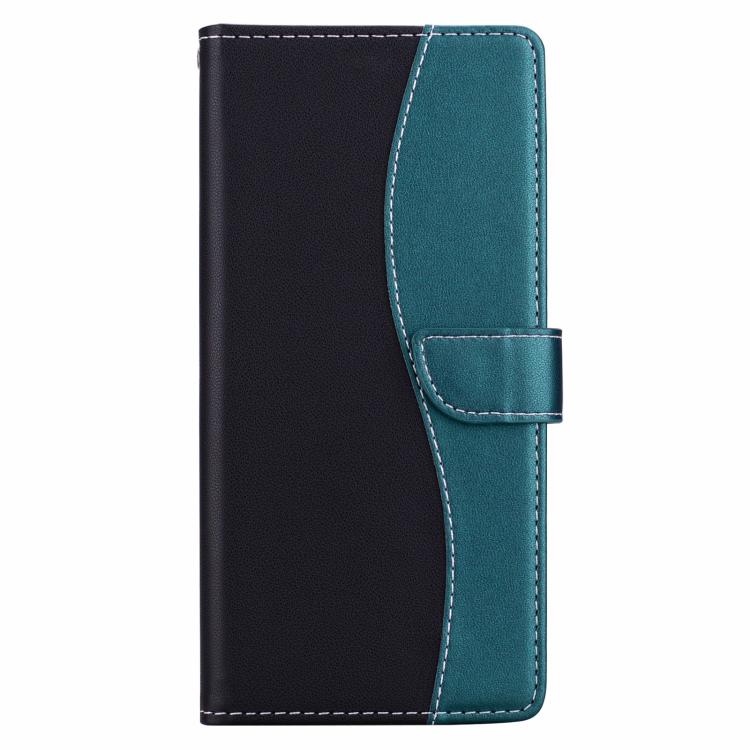 For iPhone Air Embossed Two-Color Leather Phone Case(Black Green) - iPhone Air Cases by buy2fix | Online Shopping UK | buy2fix