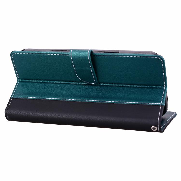 For iPhone Air Embossed Two-Color Leather Phone Case(Black Green) - iPhone Air Cases by buy2fix | Online Shopping UK | buy2fix