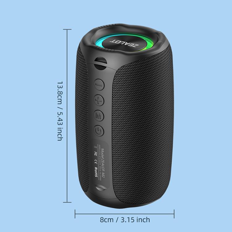 Zealot M2 8W Portable Outdoor RGB Bluetooth Speaker, without Microphone(Camouflage) - Desktop Speaker by ZEALOT | Online Shopping UK | buy2fix