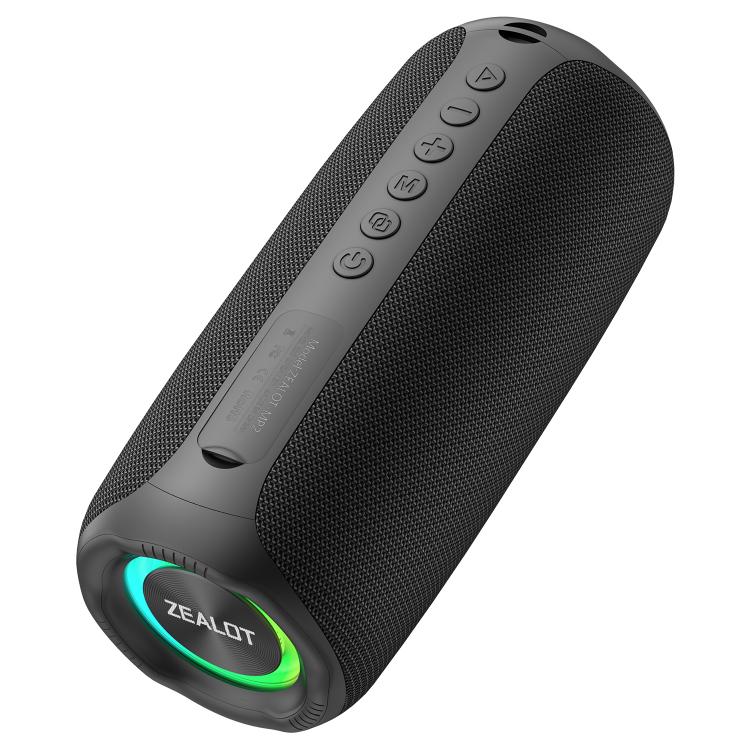 Zealot MP2 20W Portable Outdoor RGB Bluetooth Speaker(Black) - Desktop Speaker by ZEALOT | Online Shopping UK | buy2fix