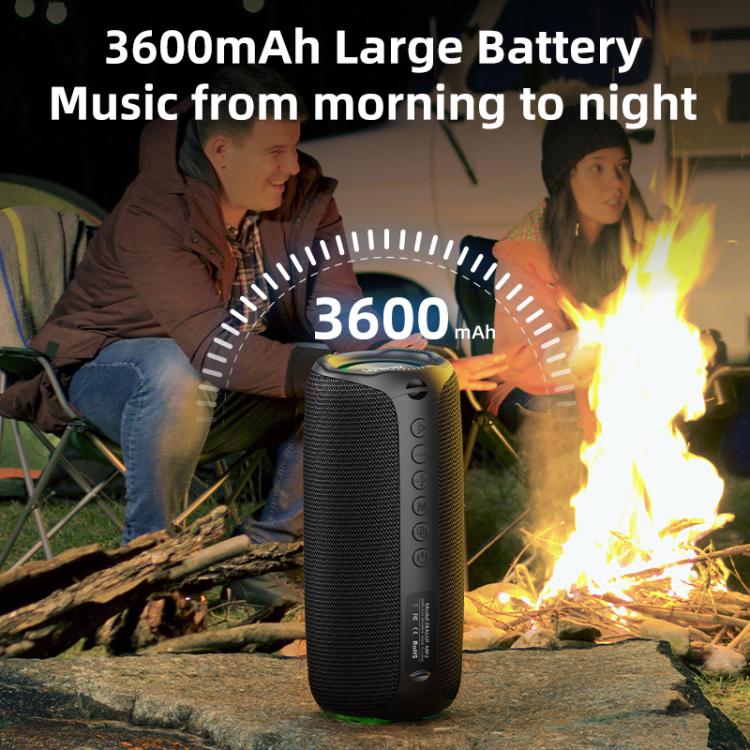 Zealot MP2 20W Portable Outdoor RGB Bluetooth Speaker(Black) - Desktop Speaker by ZEALOT | Online Shopping UK | buy2fix