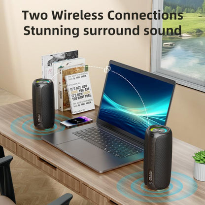 Zealot MP2 20W Portable Outdoor RGB Bluetooth Speaker(Black) - Desktop Speaker by ZEALOT | Online Shopping UK | buy2fix