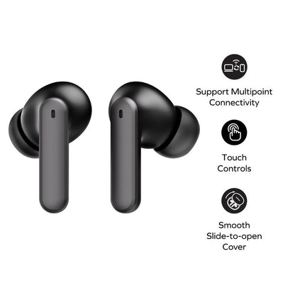 MOMAX 1-Vibe Lite True Wireless Noise Cancelling BT5.4 Earphones(Black) - TWS Earphone by MOMAX | Online Shopping UK | buy2fix