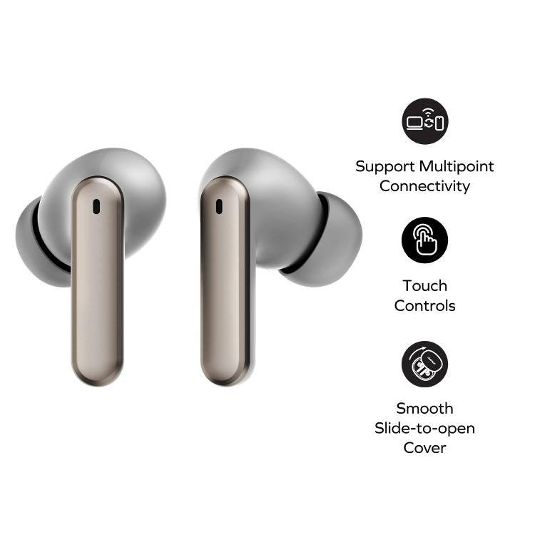 MOMAX 1-Vibe Lite True Wireless Noise Cancelling BT5.4 Earphones(Titanium) - TWS Earphone by MOMAX | Online Shopping UK | buy2fix