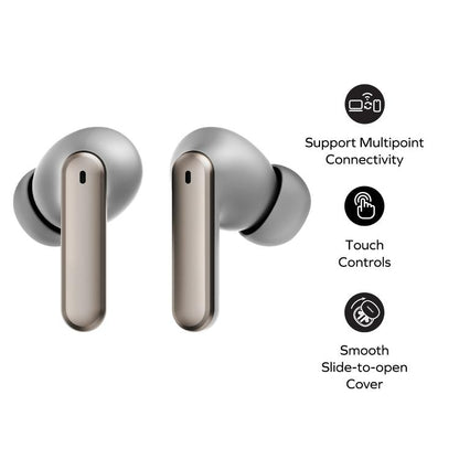 MOMAX 1-Vibe Lite True Wireless Noise Cancelling BT5.4 Earphones(Titanium) - TWS Earphone by MOMAX | Online Shopping UK | buy2fix