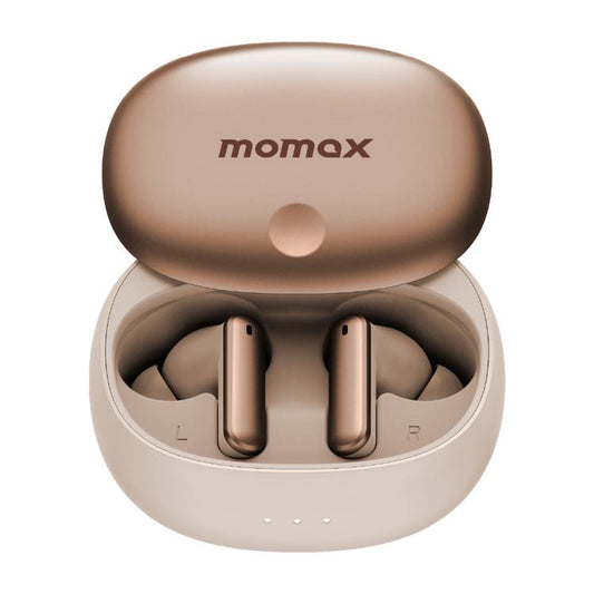 MOMAX 1-Vibe Lite True Wireless Noise Cancelling BT5.4 Earphones(Gold) - TWS Earphone by MOMAX | Online Shopping UK | buy2fix