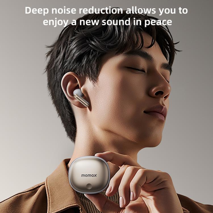 MOMAX 1-Vibe Lite True Wireless Noise Cancelling BT5.4 Earphones(Titanium) - TWS Earphone by MOMAX | Online Shopping UK | buy2fix