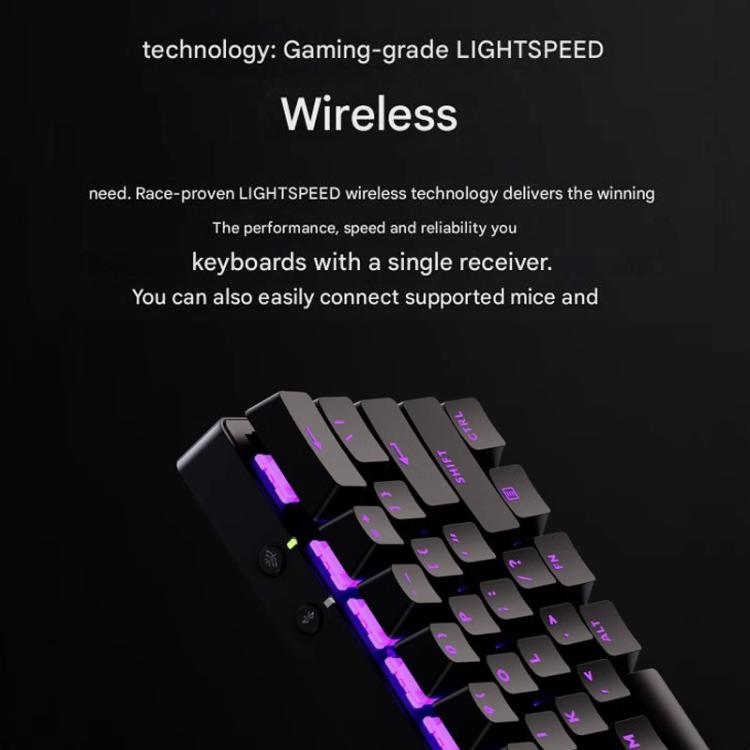 Logitech G PRO X 60 LIGHTSPEED Wireless Gaming Keyboard, GX-T Optical Switches(Black) - Wireless Keyboard by Logitech | Online Shopping UK | buy2fix