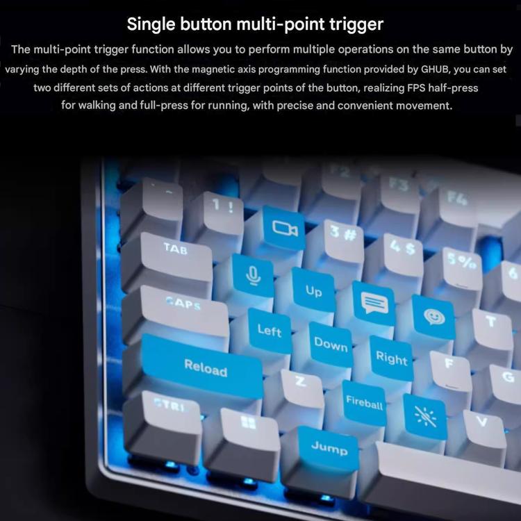 Logitech G PRO X TKL RAPID Magnetic Switches Wireless Gaming Keyboard(White) - Wireless Keyboard by Logitech | Online Shopping UK | buy2fix