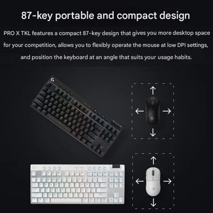 Logitech G PRO X TKL Wireless Gaming Keyboard, GX-L Mechanical Switches(Black) - Wireless Keyboard by Logitech | Online Shopping UK | buy2fix