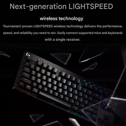 Logitech G PRO X TKL Wireless Gaming Keyboard, GX-T Mechanical Switches(Black) - Wireless Keyboard by Logitech | Online Shopping UK | buy2fix