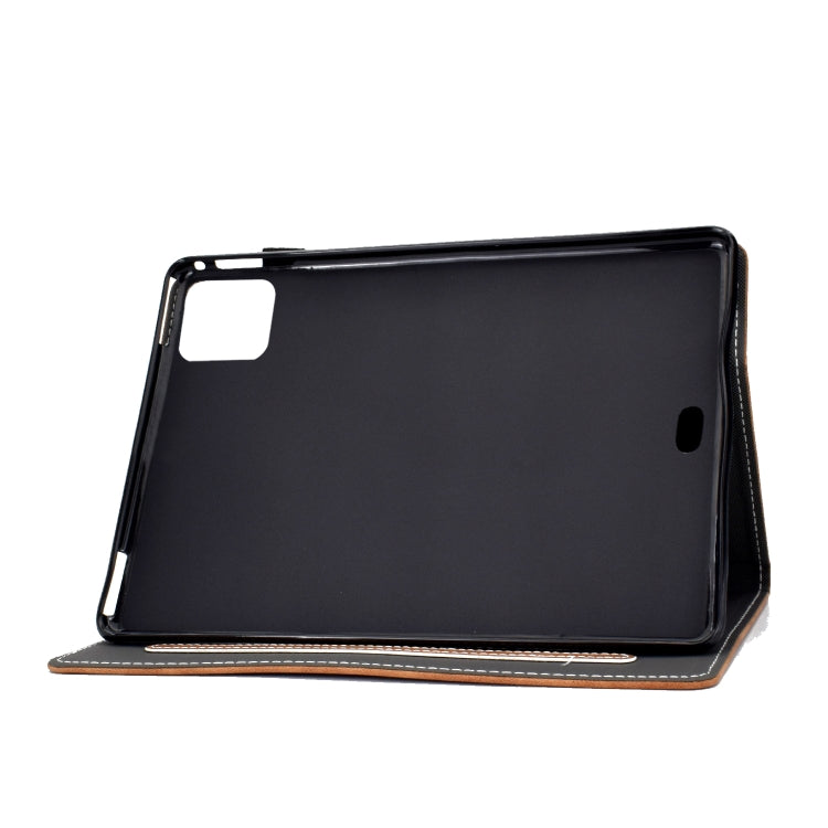 For iPad Air 2022 / 2020 10.9 Panda Embossing Pattern Horizontal Flip PU Leather Case with Holder & Card Slot & Anti-skid Strip(Brown) - iPad Air (2022) / (2020) 10.9 Cases by buy2fix | Online Shopping UK | buy2fix
