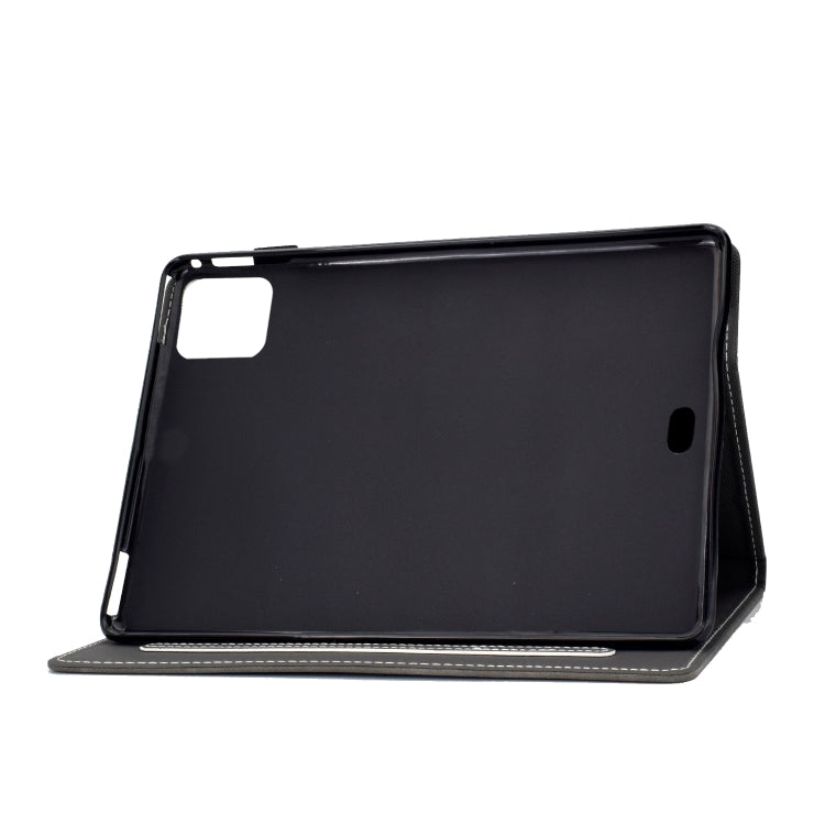 For iPad Air 2022 / 2020 10.9 Panda Embossing Pattern Horizontal Flip PU Leather Case with Holder & Card Slot & Anti-skid Strip(Grey) - iPad Air (2022) / (2020) 10.9 Cases by buy2fix | Online Shopping UK | buy2fix