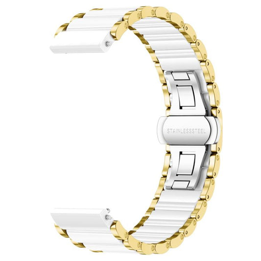 For Huawei Watch GT 5 Pro 42mm xDfind Ceramic Stainless Steel Watch Band(Gold) - Watch Bands by xDfind | Online Shopping UK | buy2fix