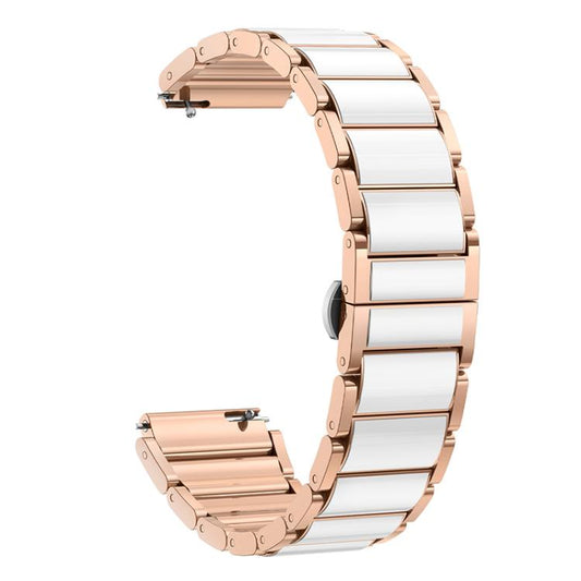 For Huawei Watch GT 5 Pro 42mm xDfind Ceramic Stainless Steel Watch Band(Rose Glod) - Watch Bands by xDfind | Online Shopping UK | buy2fix